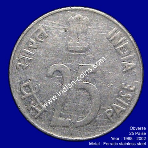 25 Paise (Steel Coins)